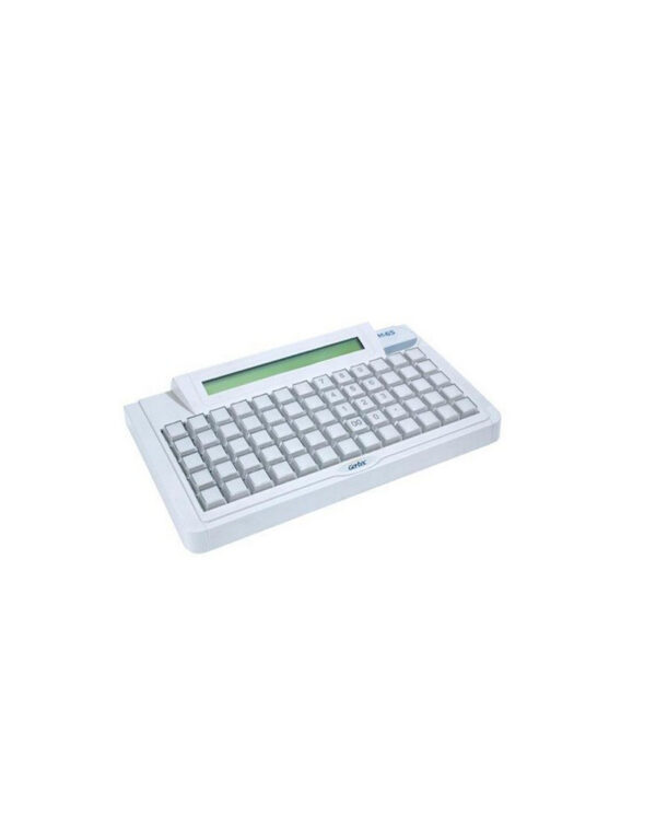 Gertec - Teclado Programável TEC 65 V2 DIS (PS2) Branco com Display