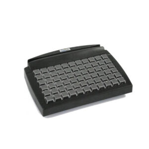 Gertec - Teclado Programável TEC-E 66 LEC (PS2), Preto, com Leitor de Cartão Magnético TR2