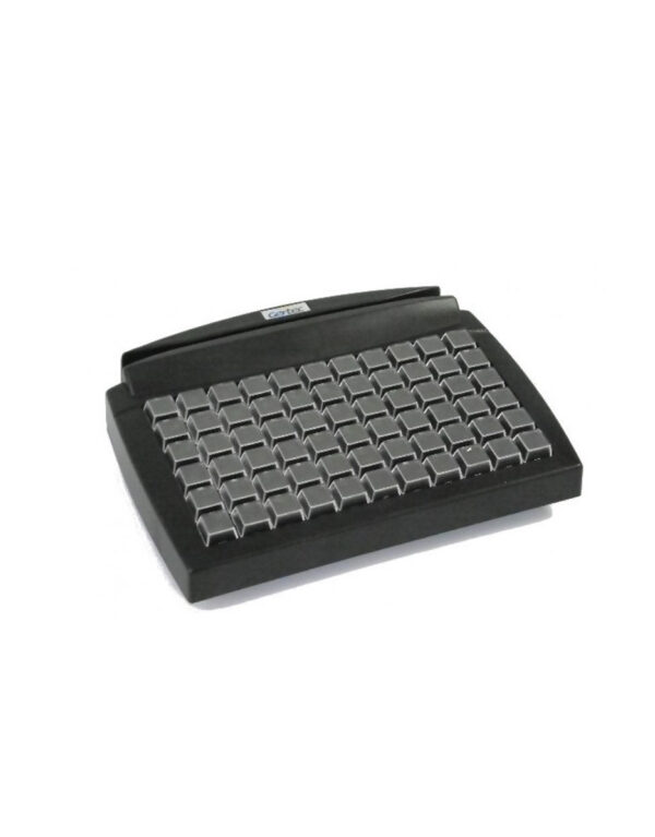 Gertec - Teclado Programável TEC-E 66 LEC (PS2), Preto, com Leitor de Cartão Magnético TR2