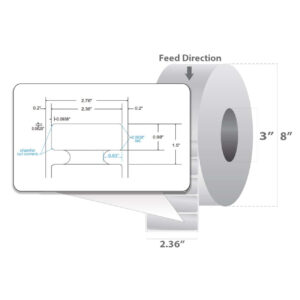 Zebra Etiqueta RFID UHF 928MHZ 60x25mm