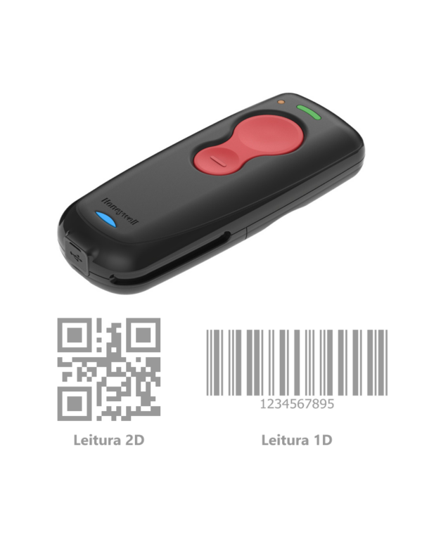 Honeywell - Leitor de Código de Barras Portátil Sem Fio 1602g Imager 2D