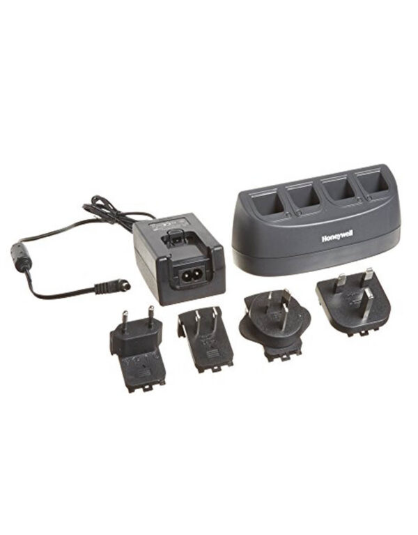 Honeywell - Carregador múltiplo de 4 baterias para Dolphin 6100/6110/6500 com fonte