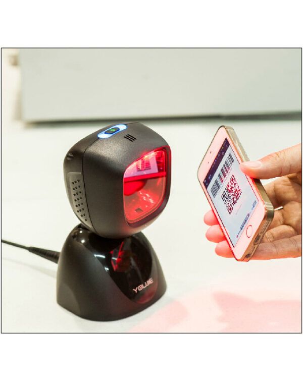 Honeywell - Leitor Fixo Imager 2D Ominidirecional HF600 Youjie QRCode