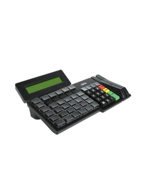 Gertec - Teclado Programável TEC 55 DIS LEC, com Display e Leitor de Cartão Magnético