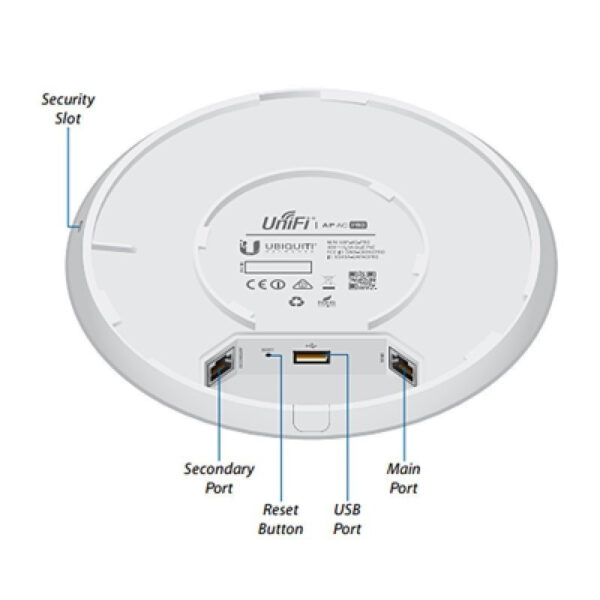 Ponto de Acesso Ubiquiti UniFi Indoor 122m - UAP-AC-PRO