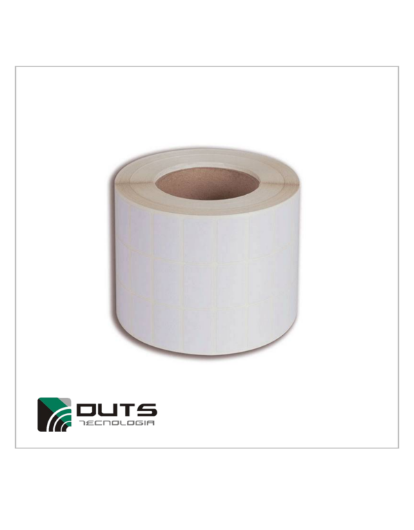 Etiqueta Adesiva Couché 33x21 - 3 Colunas Tubete 1"