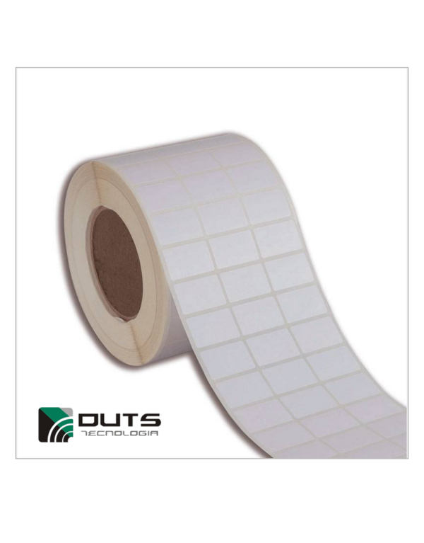 Etiqueta Adesiva Couché 33x21 - 3 Colunas Tubete 1"