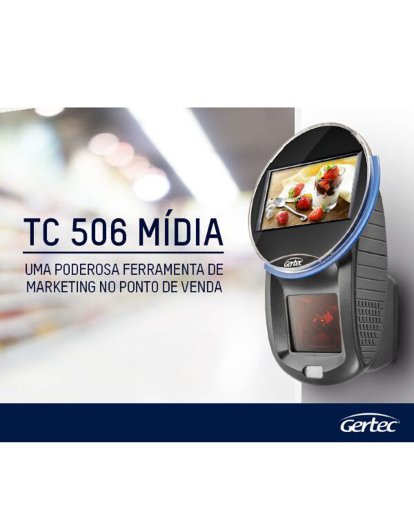 Gertec - Terminal de Consulta TC506 Leitor Ominidirecional (Mídia - WiFi)