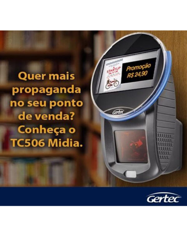 Gertec - Terminal de Consulta TC506 Leitor Ominidirecional (Mídia - WiFi)