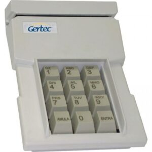 Gertec - Teclado 12 Teclas Pin Mag com Leitor de Cartão Magnético Trilha 2