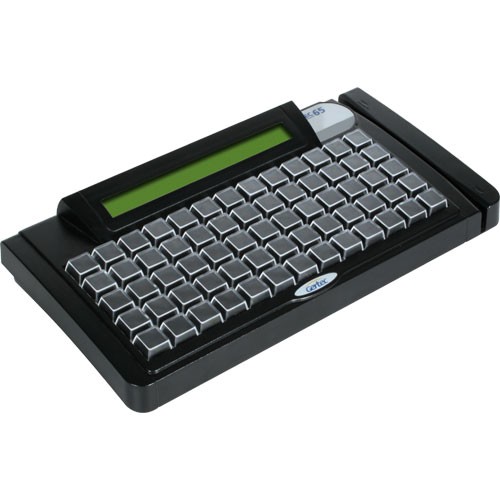 Gertec - Teclado Programável TEC-E 65 DIS LEC, com Display e Leitor Trilha 2