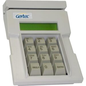 Gertec - Teclado 12 Teclas Super Pin Serial (RS232), com Display e Leitor Magnético Trilha 2