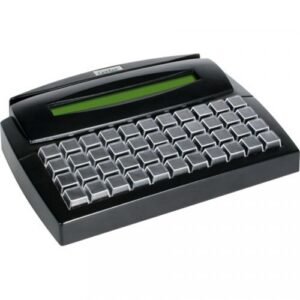 Gertec - Teclado Programável TEC-E 44 DIS LEC, com Display e Leitor Trilha 2 Preto - PS2