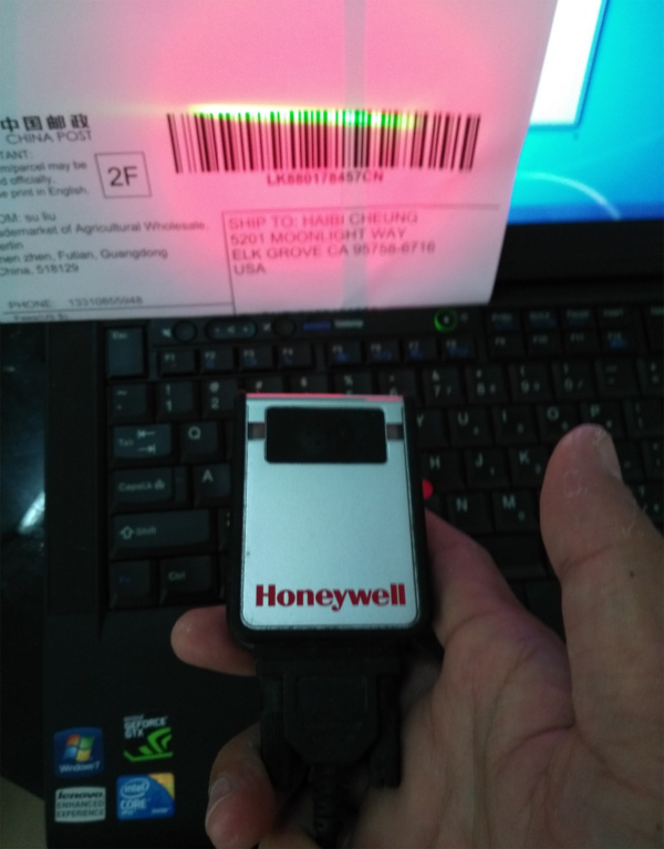 Honeywell - Leitor Área Imager 1D e 2D Vuquest 3310g